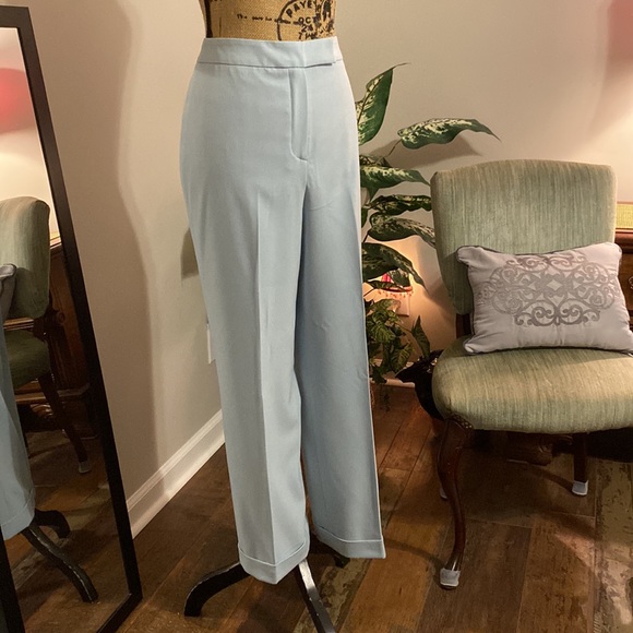 NWT Larry Levine Petite Womens 2pc. Double Breasted SS Suit, Sz. 12P, Light Blue - Picture 5 of 16